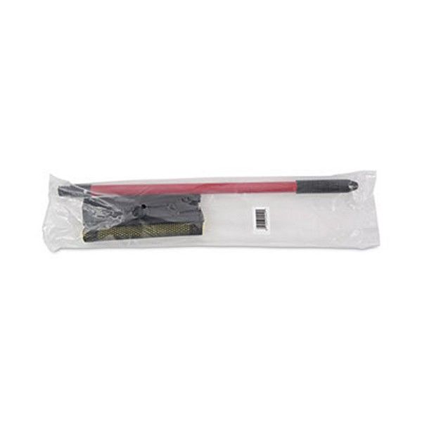 Boardwalk® General-Duty Squeegee, 8" Wide Blade, Black/Red, 21" Handle