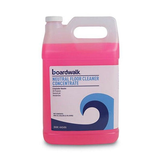 Boardwalk® Neutral Floor Cleaner Concentrate, Lemon Scent, 1 Gal Bottle, 4/carton