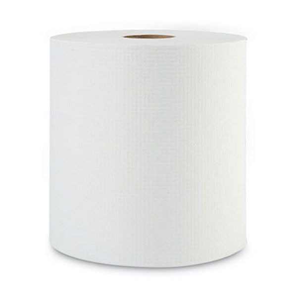 Boardwalk® Hardwound Paper Towels, 1-Ply, 8" x 800 ft, White, 6 Rolls/Carton