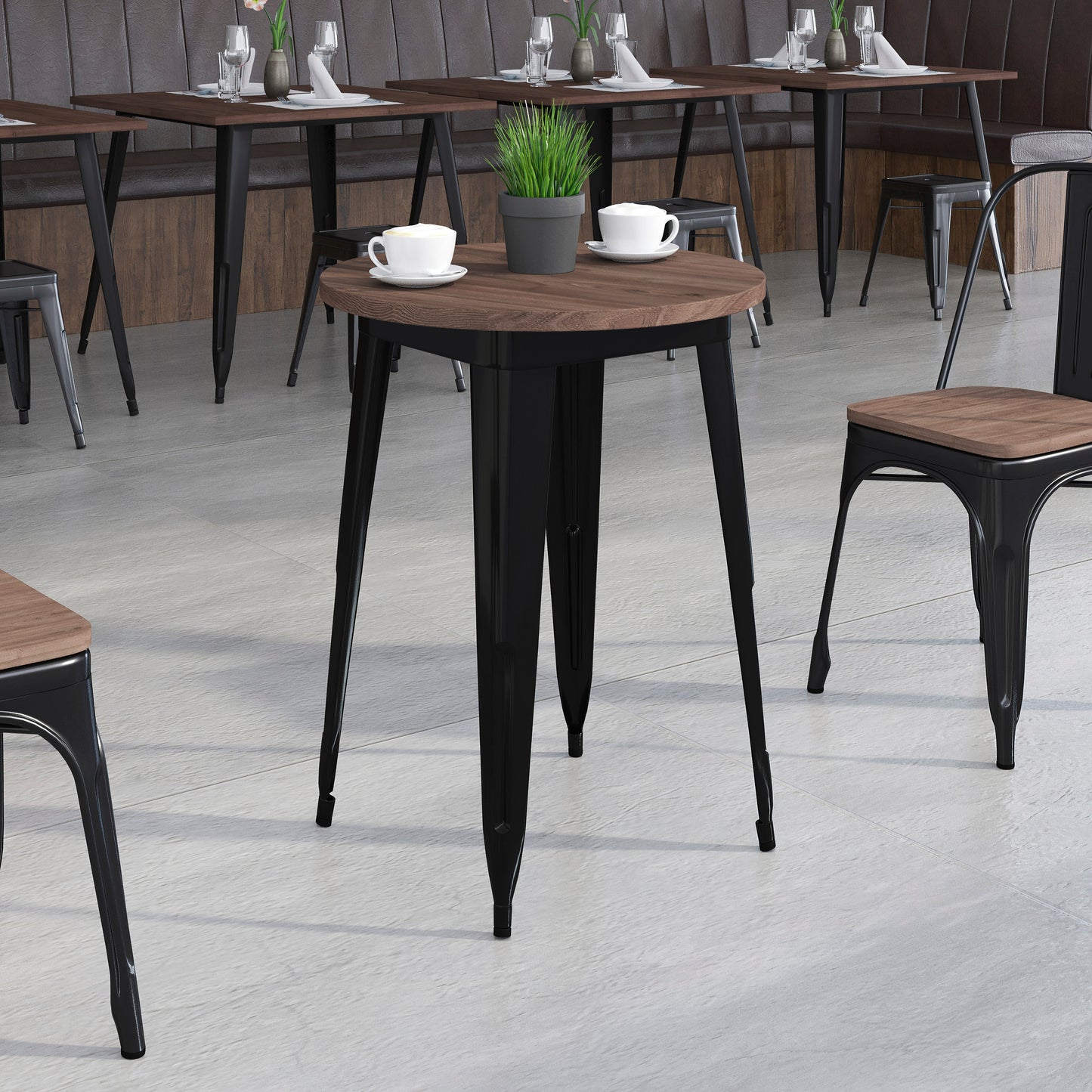 Flash Furniture, CH-51080-29M1-BK-GG, Restaurant Tables