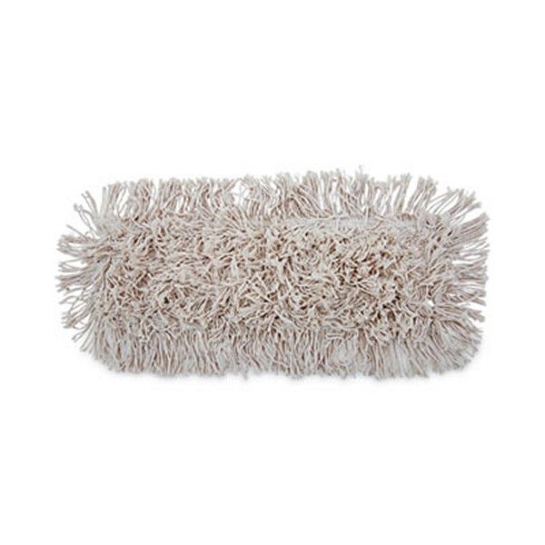 Boardwalk® Mop Head, Dust, Cotton, 12 X 5, White