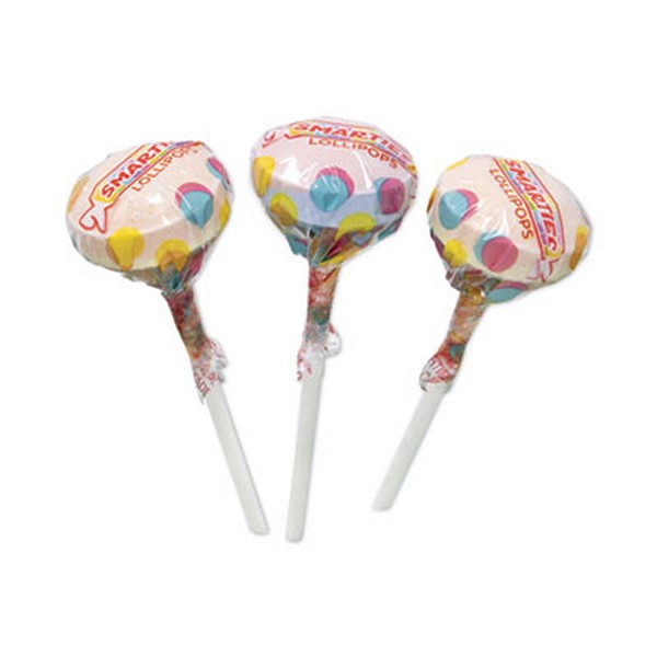 Nestle Smarties Lollies Lollipops, 34 Jar, 120 Pieces