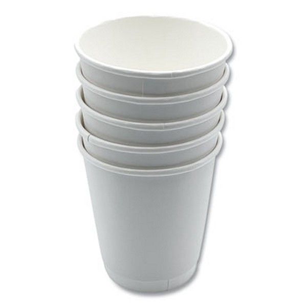 Boardwalk® Boardwalk Paper Hot Cups, Double-Walled, 10 oz, White, 500/Carton