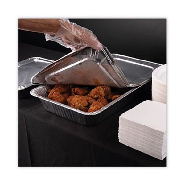 Boardwalk® Aluminum Steam Table Pans, Full-Size Deep, 3.19" Deep, 12.81 x 20.75, 50/Carton