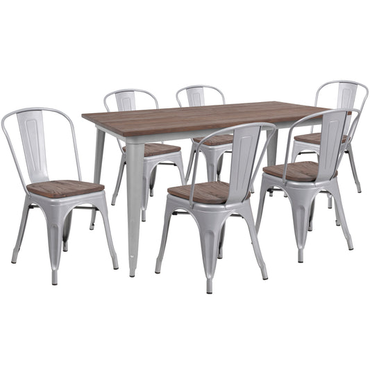 Flash Furniture, CH-WD-TBCH-14-GG, Restaurant Furniture Table & Chair Sets