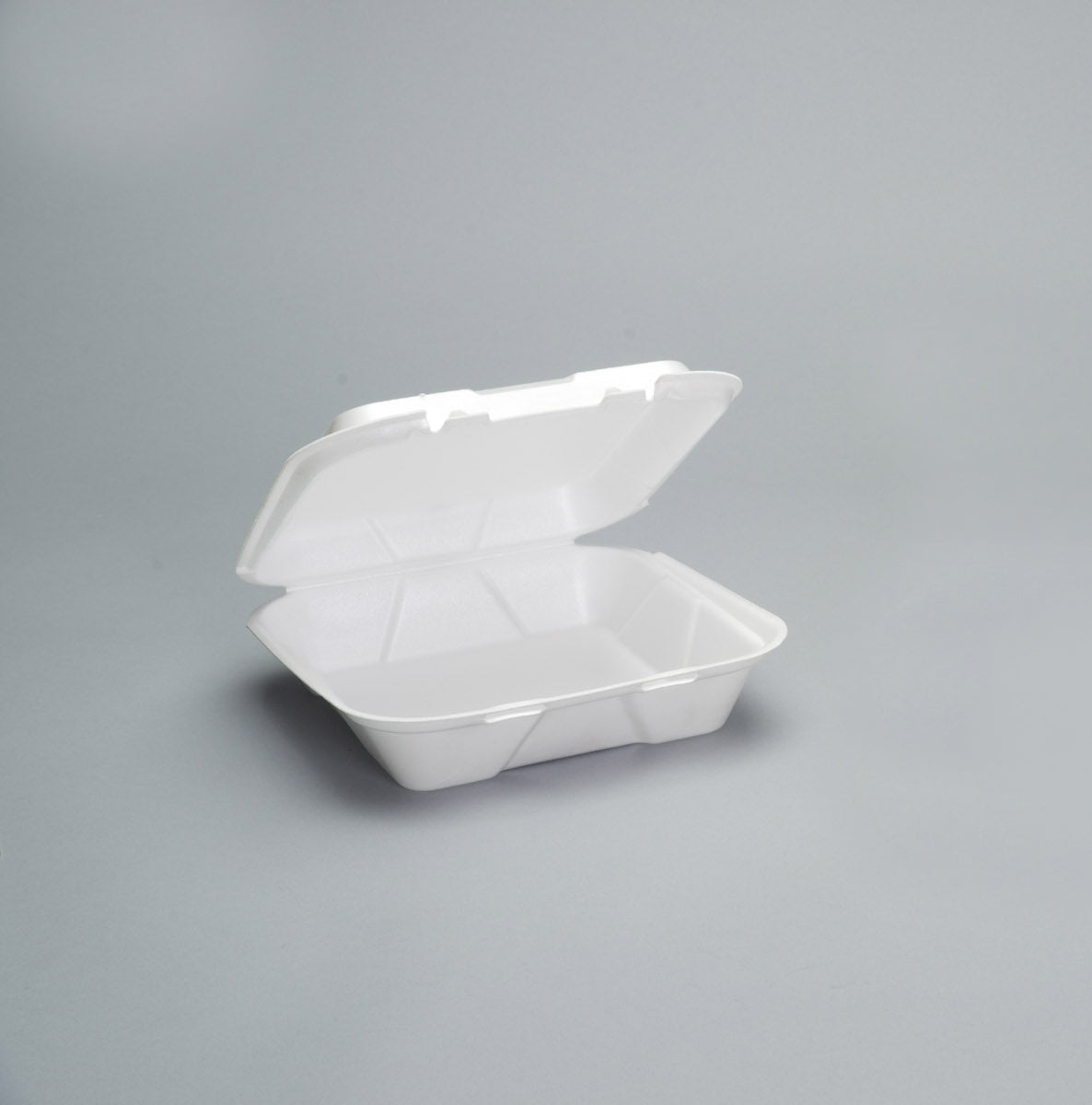 Genpak Large One Compartment Snap-It White Foam Container, 100 Each, 100 Per Pack, 2 Per Case