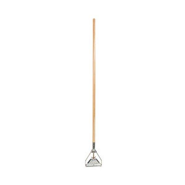 Boardwalk® Quick Change Metal Head Mop Handle For No. 20 And Up Heads, 54" Wood Handle