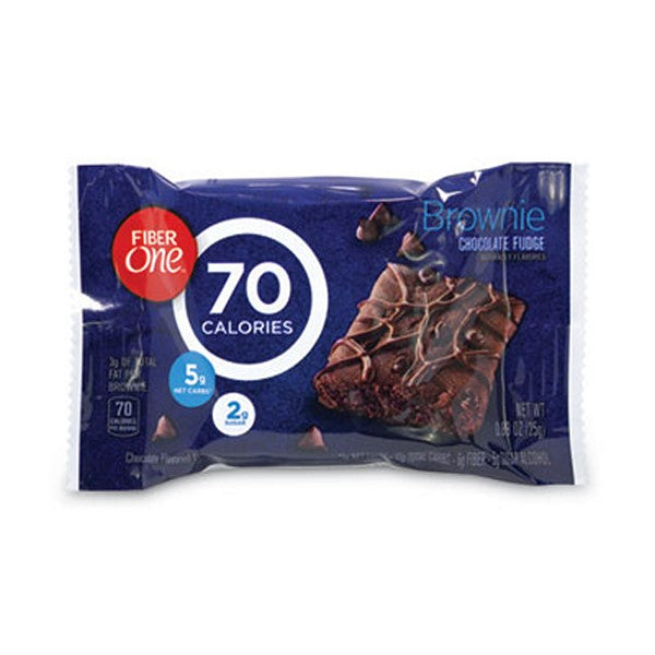 Fiber One 70 Calorie Chocolate Fudge Brownies, 0.89 oz, 40 Count