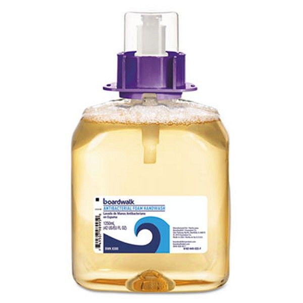 Boardwalk® Foam Antibacterial Handwash, Fruity, 1,250 Ml Refill, 4/carton