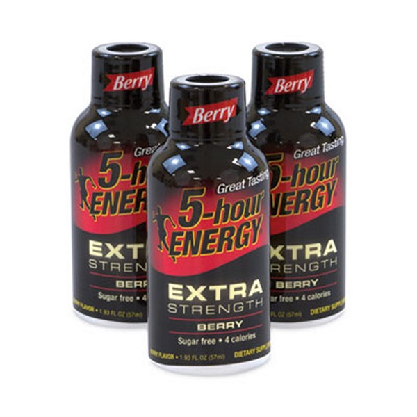 5-hourENERGY Extra Strength Energy Drink, Berry, 1.93 Bottle, 24/Pack