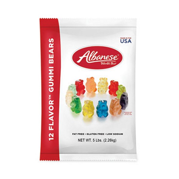 Albanese Gummi Bears, 5 lb Pouch, Assorted