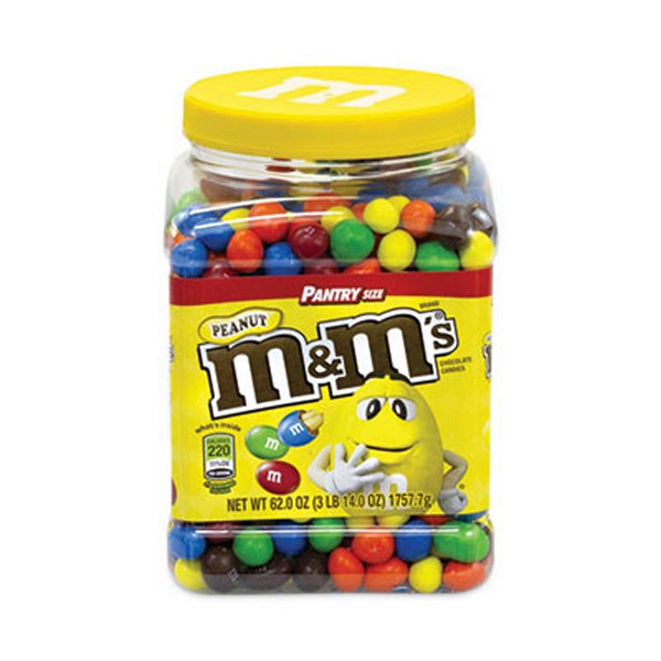 M&Ms Milk Chocolate Peanut Candies, 62 Tub