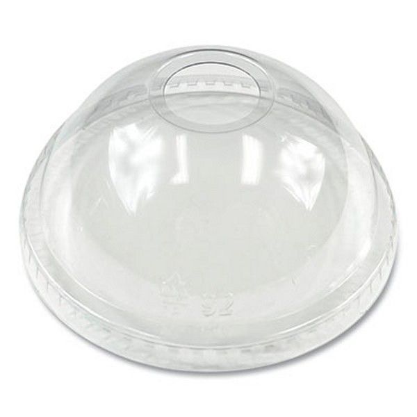 Boardwalk® Boardwalk PET Cold Cup Dome Lids, Fits 9 oz to 12 oz PET Cups, Clear, 100/Pack