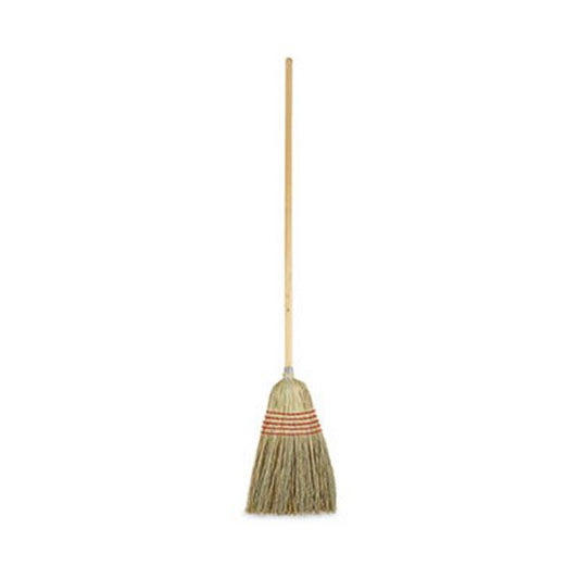 Boardwalk® Parlor Broom, Yucca/corn Fiber Bristles, 55.5" Overall Length, Natural