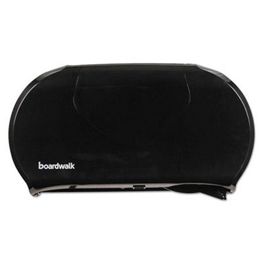 Boardwalk® Jumbo Twin Toilet Tissue Dispenser, 20.25 x 6 x 12.25, Black