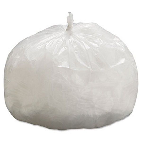 Boardwalk® GenSupply High-Density Can Liners, 33 gal, 9 mic, 33" x 39", Natural, 25 Bags/Roll, 20 Rolls/Carton