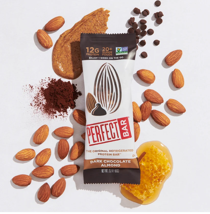 Perfect Bar Dark Chocolate Almond Master 2.2 Ounce Size - 16 Per Case
