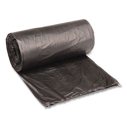 Boardwalk® Low-Density Waste Can Liners, 10 Gal, 0.35 Mil, 24" X 23", Black, 500/carton