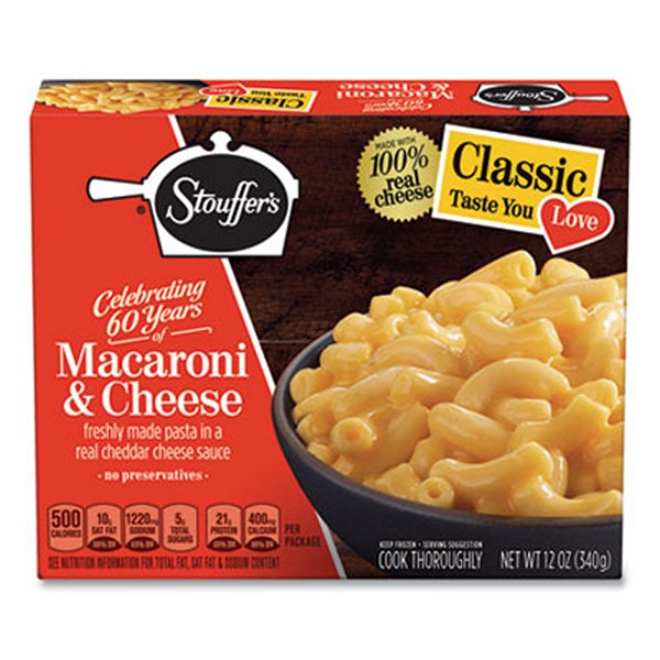 Stouffers Classics Macaroni And Cheese Meal, 12 Box, 6 Boxes/pack