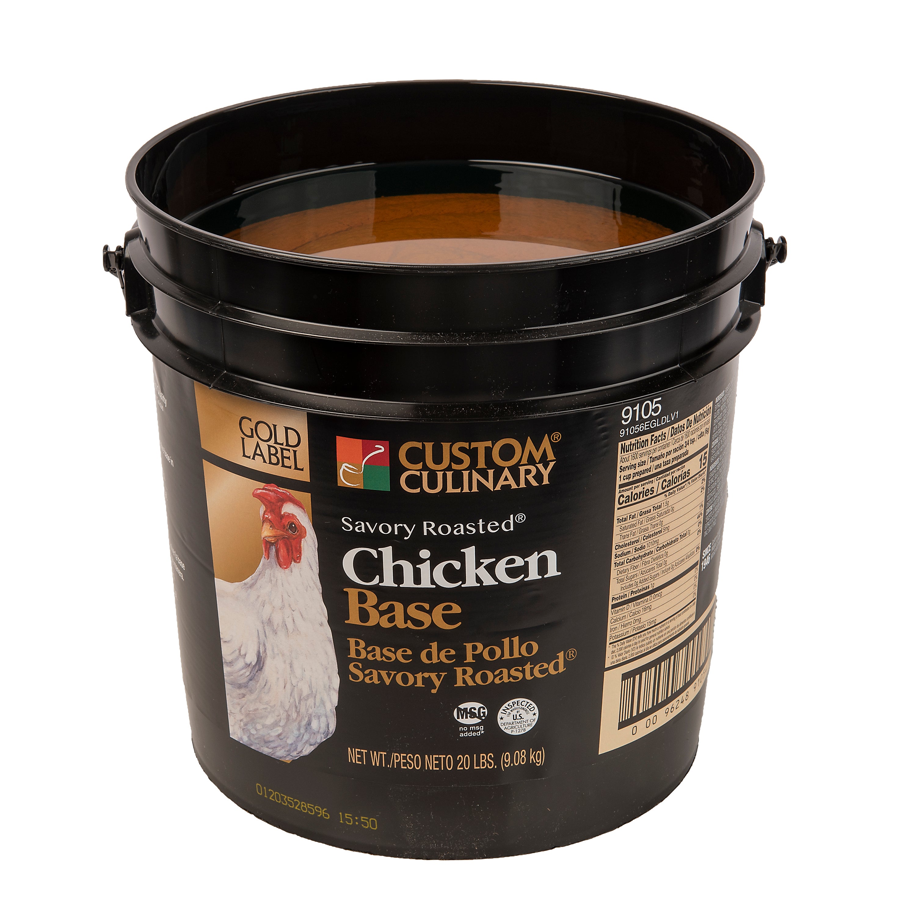 Savory Roasted Chicken Base 20 Pound Each - 1 Per Case