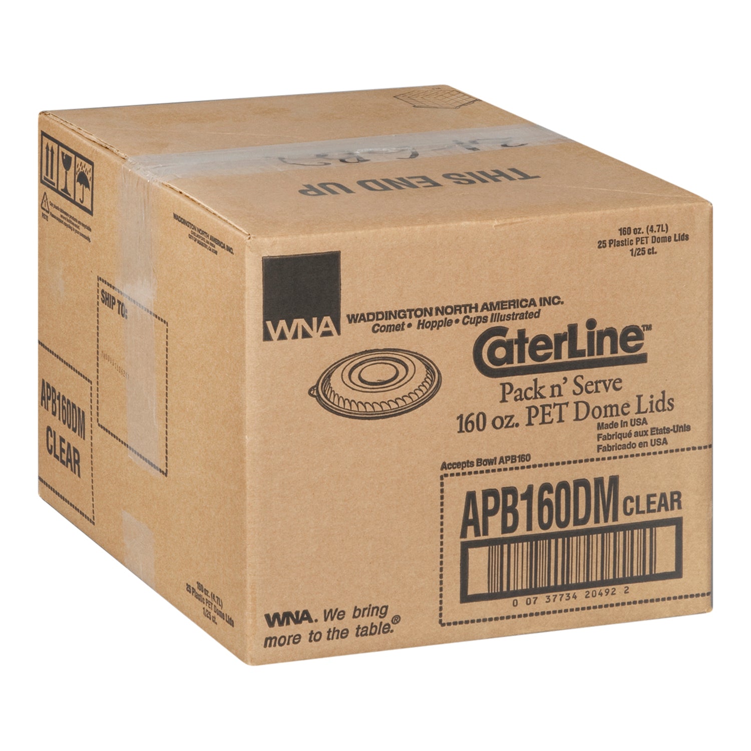 160 Oz Pet Caterline Dome Lid 25 Ct