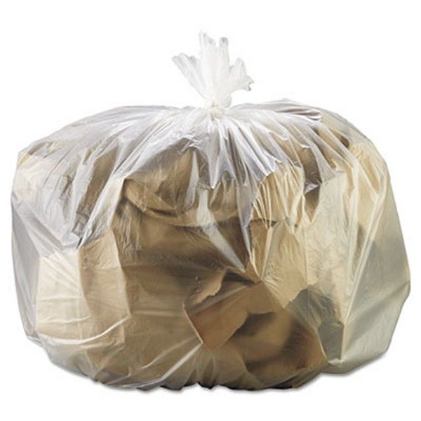 Boardwalk® GEN High Density Can Liners, 33 gal, 13 mic, 33" x 39", Natural, 25 Bags/Roll, 10 Rolls/Carton