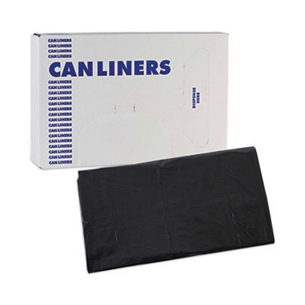 Boardwalk® Linear Low Density Industrial Can Liners, 45 Gal, 0.7 Mil, 40 X 46, Black, 100/carton