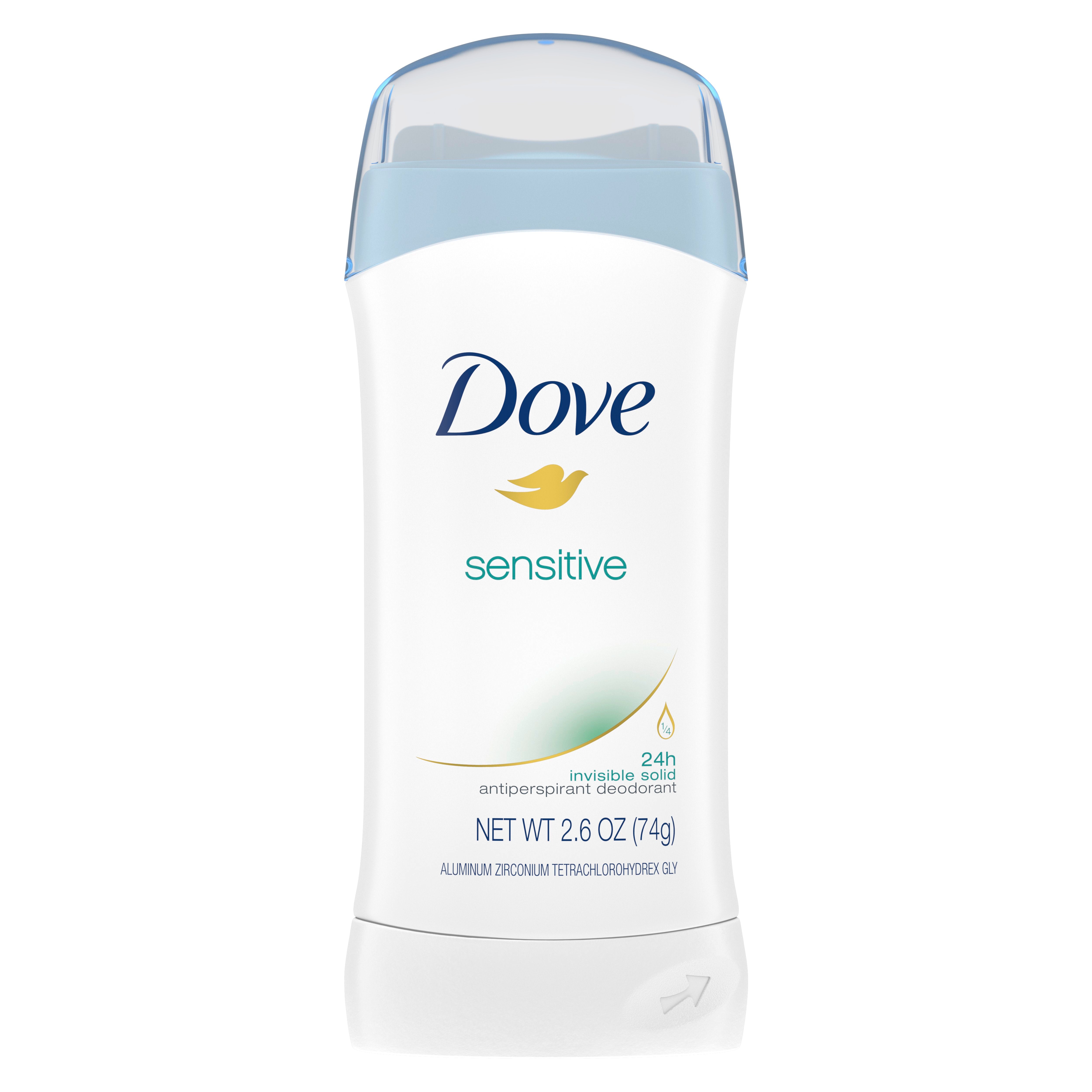 Dove Invisible Solid Sensitive Skin 12 2.6 Oz