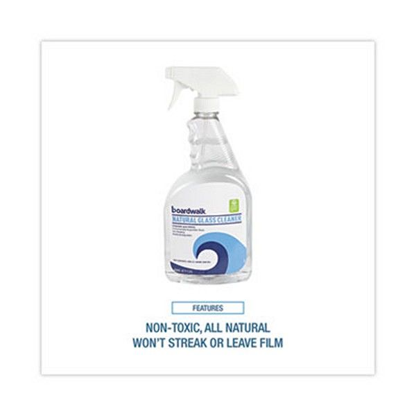 Boardwalk® Natural Glass Cleaner, 32 Oz Trigger Spray Bottle, 12/carton