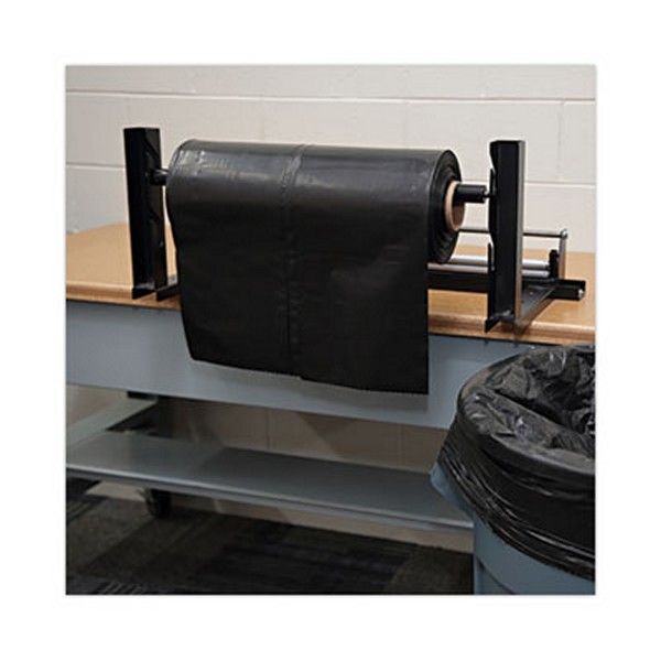 Boardwalk® Industrial Drum Liners Rolls, 60 Gal, 2.7 Mil, 38 X 63, Black, 1 Roll Of 50 Bags