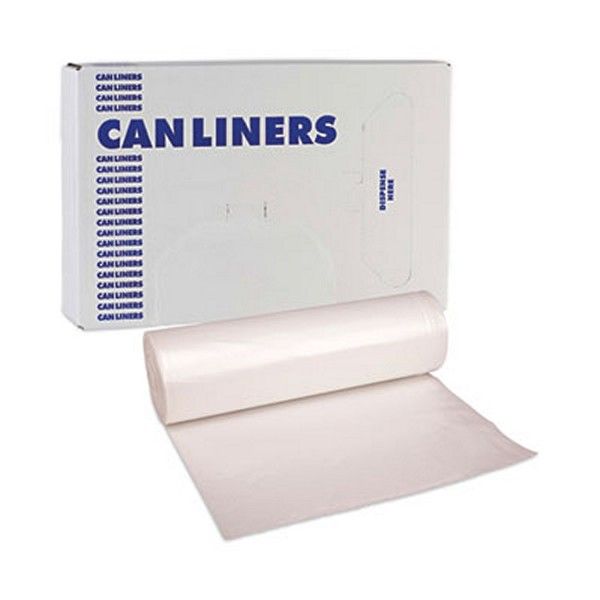 Boardwalk® High-Density Can Liners, 33 Gal, 14 Microns, 33" X 38", Natural, 250/carton