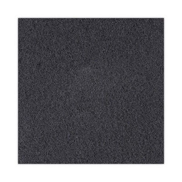 Boardwalk® High Performance Stripping Floor Pads, 20" Diameter, Black, 5/carton