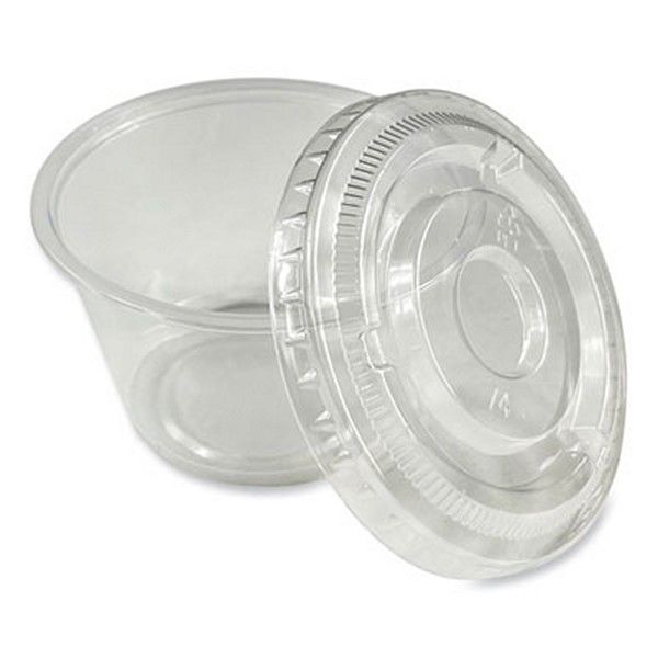 Boardwalk® Boardwalk souffle/portion cups, 4 oz, polypropylene, translucent, 2,500/carton