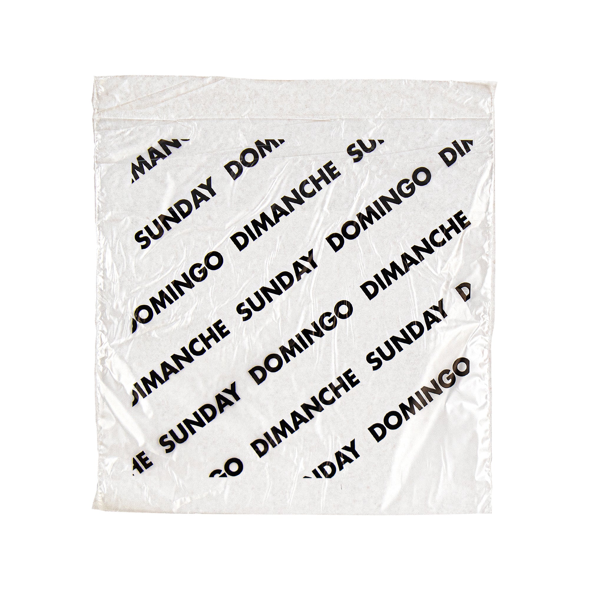 Valugards Bag High Density Preportion Bag Printed Sunday Black Ea 2000 Each - 2000 Per