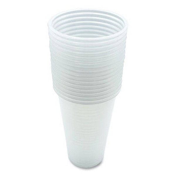 Boardwalk® Boardwalk Translucent Plastic Cold Cups, 20 oz, Clear, 50/Pack