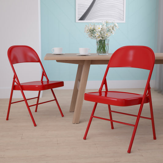 Flash Furniture, 2-BD-F002-RED-GG, Folding Chairs