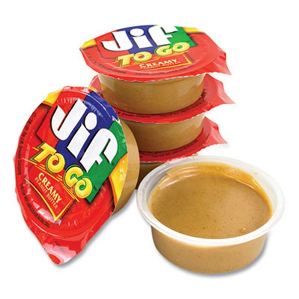 Jiftogo Spreads, Creamy Peanut Butter, 1.5 Cup, 36 Cups/box