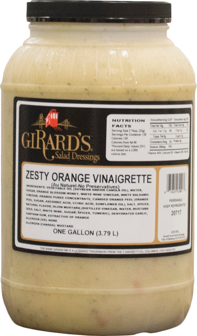 Zesty Orange Vinaigrette 1 Gallon - 2 Per Case