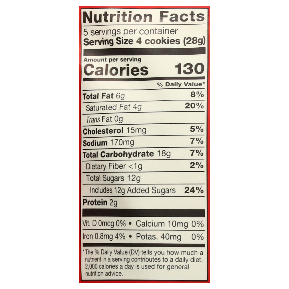 Fancypants - Cookies Chocolate Chip - Case of 6-5 OZ