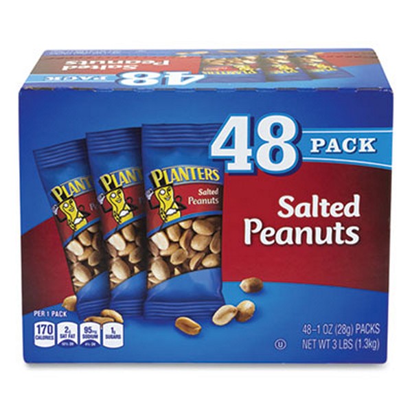 Planters Salted Peanuts, 1 Pack, 48/box