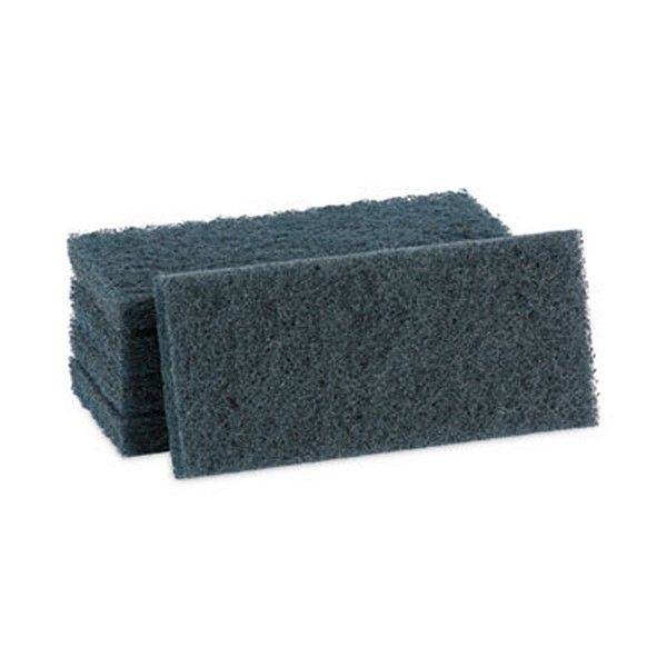 Boardwalk® Medium-Duty Scour Pad, 10 X 4.63, Blue, 20/carton