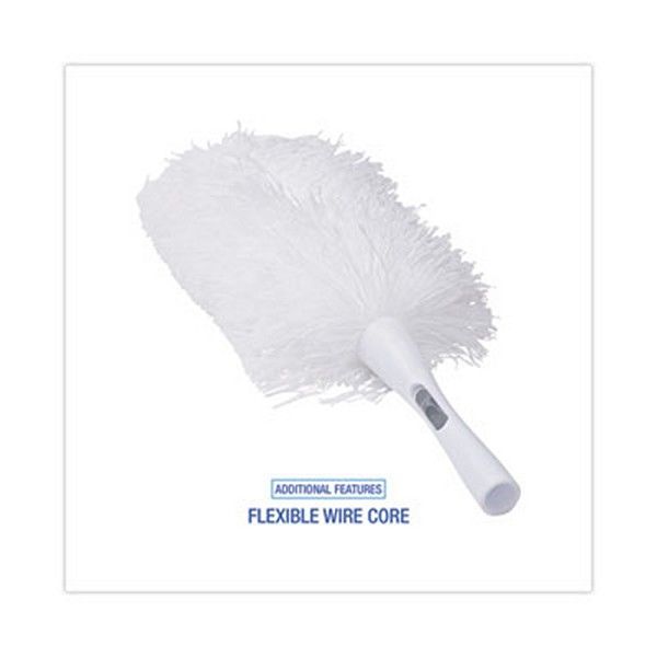 Boardwalk® Microfeather Duster, Microfiber Feathers, Washable, 23", White