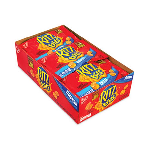 Nabisco Ritz Bits Cheese Sandwich Crackers, 1 Pouch, 48 Pouches/Box