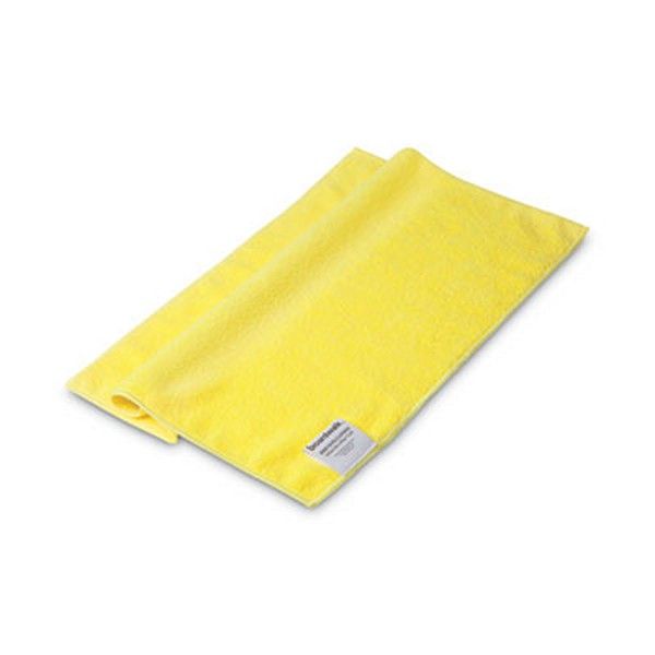 Boardwalk® Microfiber Cleaning Cloths, 16 X 16, Yellow, 24/pack