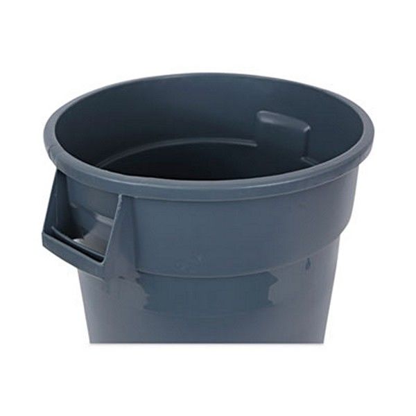 Boardwalk® Round Waste Receptacle, Lldpe, 32 Gal, Gray