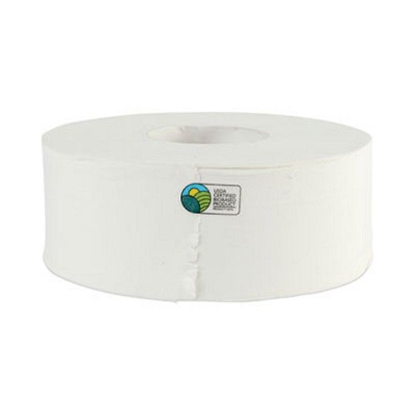 Boardwalk® Jrt Bath Tissue, Jumbo, Septic Safe, 2-Ply, White, 3.5" X 1000 Ft, 12 Rolls/carton