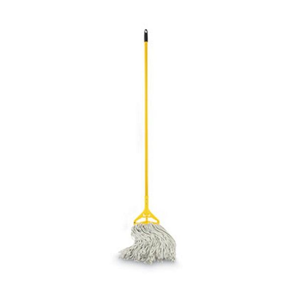 Boardwalk® Quick Change Side-Latch Plastic Mop Head Handle, 60" Aluminum Handle, Yellow