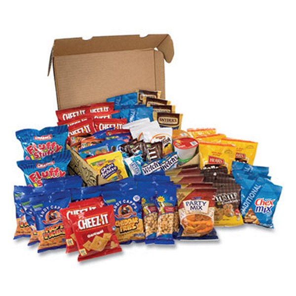 SnackBoxPr Big Party Snack Box, 75 Assorted Snacks