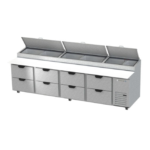 Beverage Air, DPD119HC-8, Refrigerated Counter, Pizza Prep Table