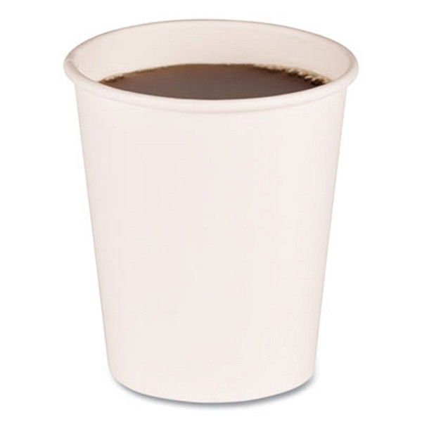 Boardwalk® Paper Hot Cups, 8 Oz, White, 20 Cups/sleeve, 50 Sleeves/carton